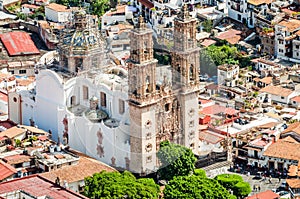 Main cathedral of Santa Prisca in Taxco