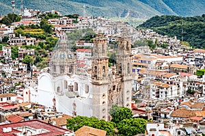 Main cathedral of Santa Prisca in Taxco