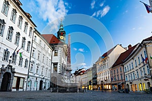 Main city square, Robba fountain and city hall