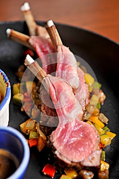 Main Course Grilled Lamb steak