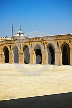 The Main Court of Ibn Tulun Mosque in Cairo photo