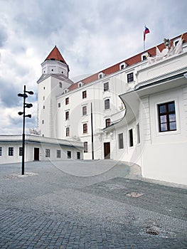 Main courtyard of Bratislava Castle, Slovakia