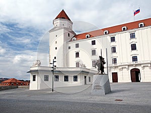Main courtyard of Bratislava Castle, Slovakia