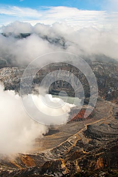 Main crater of Poas Volcano photo