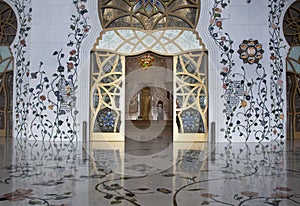 Main door and floral floor