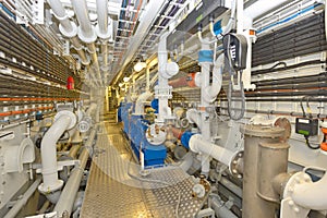Main engine - engineering interior