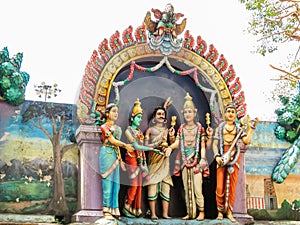 Main entrance in Batu Caves. Kuala Lumpur, Malaysia