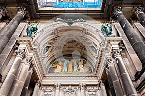 Main entrance of Berlin Cathedral (Berliner Dom) photo