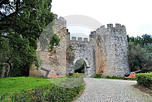 The main entrance of the castle and the cannons photo