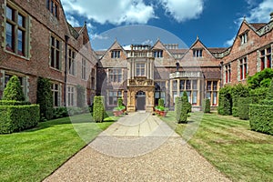 Main Entrance, Charlecote House, Warwickshire, England.