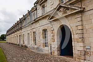 Main entrance of Corderie Royale in Rochefort
