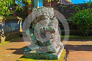 Main entrance of country temple in Bali,Indonesia.