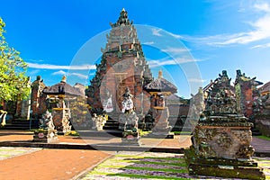 Main entrance of country temple in Bali,Indonesia.