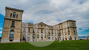 Main entrance of Faro Palace, medicine faculty building Aix-Marseille University