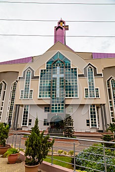 Main entrance in the front of the new Auditorium of Deeper Life Bible Church Gbagada Lagos Nigeria