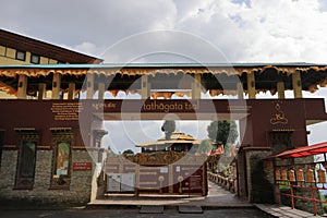 Main entrance gate of Tathagata Tsal Buddha Park in Ravangla