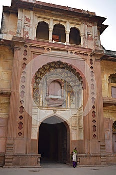Main entrance gate to Safdarjang`s tomb in Delhi photo
