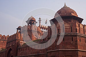 The main entrance of the Lal Quila, Red Fort in Delhi