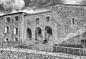 Main entrance of the Swabian Castle of Cosenza, Italy