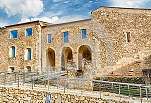 Main entrance of the Swabian Castle of Cosenza, Italy