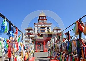 The main entrance to the Buddhist monastery \