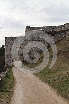 Main entrance to Cachtice castle