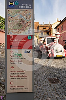 Main entrance to historical center of Sighisoara