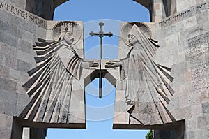 The main entrance to the monastery Echmiadzin