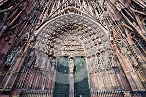 Principal de catedral dama Estrasburgo, Francia 