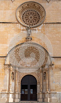 Main facade of the parish church of Sant Miquel