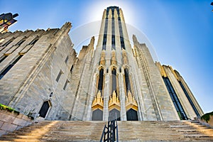 Main Facade at Tulsa`s Historic Boston Avenue United Methodist Church - National Landmark!