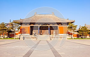 Main gate of Datong`s Huayan temple