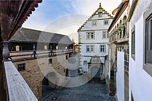 Main Gate of Grosscomburg Monastery, Schwäbisch-Hall, Baden-Württemberg, Germany