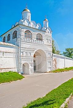 The Main Gate of Intercession Monastery in Suzdal