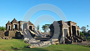 Main gate of ratu boko palace photo