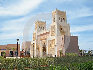 Main gate, Saidia and modern Medina, north Maroc photo