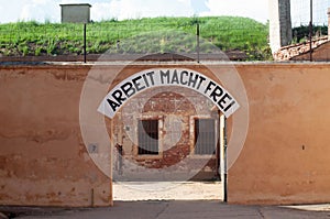 Main Gate at the Theresienstadt Concentration Camp