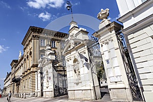 The main gate to the University of Warsaw