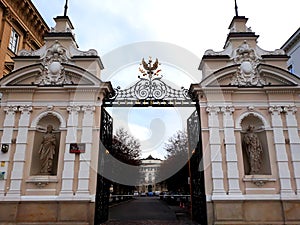 The Main Gate to the University of Warsaw
