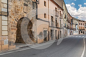 Main gate in the wall of San Esteban de Gormaz Soria, Spain