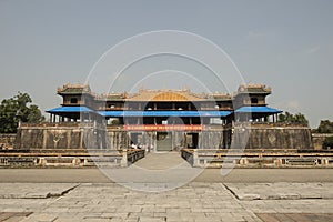 Main Gateway in the Forbidden Purple City in Hue, Vietnam.