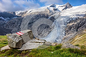 Main glacier of Grossvenediger from East