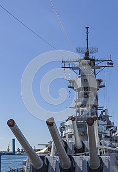 Main Guns of the USS Missouri Battleship photo