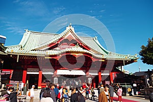 Main hall of Kanda Shrine in Tokyo Japan