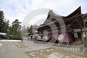 Main hall of Kongobuji temple in Koya