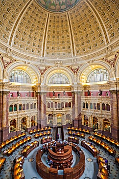Main Hall of the Library of Congress ceiling DC
