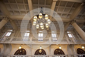 Main hall of the Luz train station, Sao Paulo,Brazil