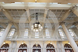 Main hall of the Luz train station, Sao Paulo,Brazil