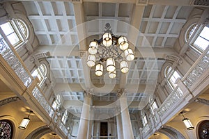 Main hall of the Luz train station, Sao Paulo,Brazil