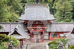 The Main Hall of Nukisaki Shrine in Gunma, Japan